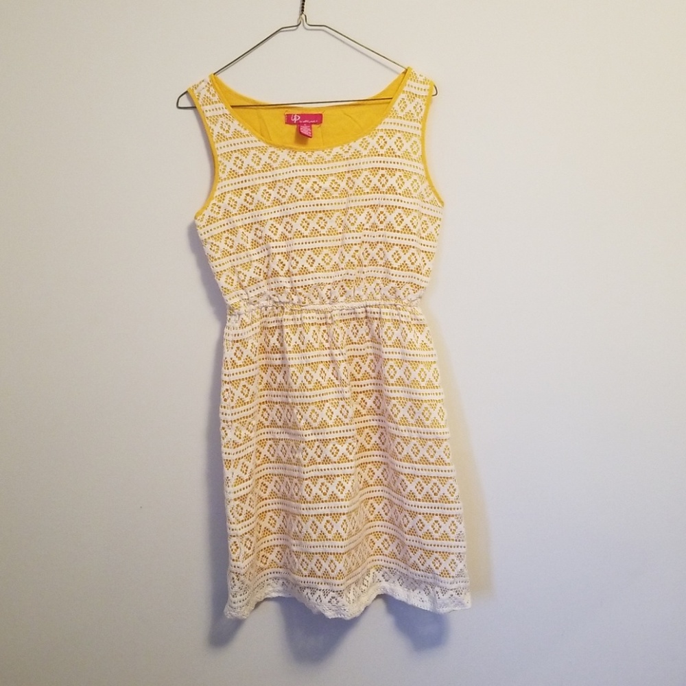 Dress with Lace Overlay